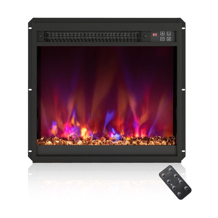 1500W Electric Fireplace Insert - 18/23/26 Inch with Remote Control - Comfortable Living Decor