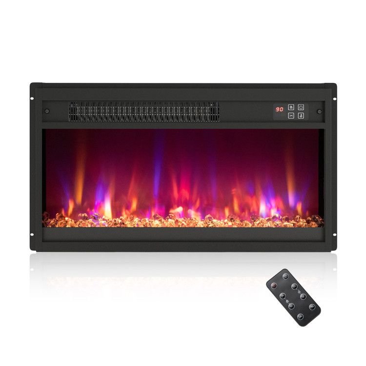 1500W Electric Fireplace Insert - 18/23/26 Inch with Remote Control - Comfortable Living Decor
