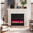 1500W Electric Fireplace Insert - 18/23/26 Inch with Remote Control - Comfortable Living Decor