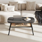 2 - Tier Center Cocktail Table with Storage Shelf by Hooya - Comfortable Living Decor