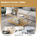 2 - Tier Cocktail Table with Shelf by Hooya - Comfortable Living Decor