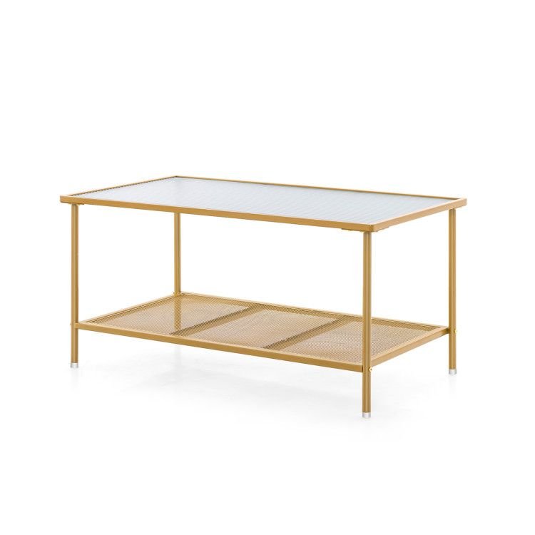 2 - Tier Cocktail Table with Shelf by Hooya - Comfortable Living Decor