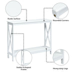 2 - Tier Console X - Design Sofa Side Accent Table by Yeah Depot - Comfortable Living Decor