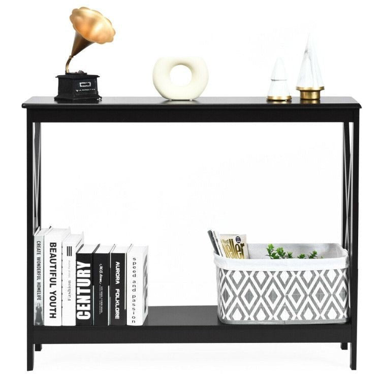 2 - Tier Console X - Design Sofa Side Accent Table by Yeah Depot - Comfortable Living Decor