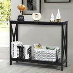 2 - Tier Console X - Design Sofa Side Accent Table by Yeah Depot - Comfortable Living Decor