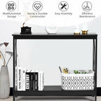 2 - Tier Console X - Design Sofa Side Accent Table by Yeah Depot - Comfortable Living Decor