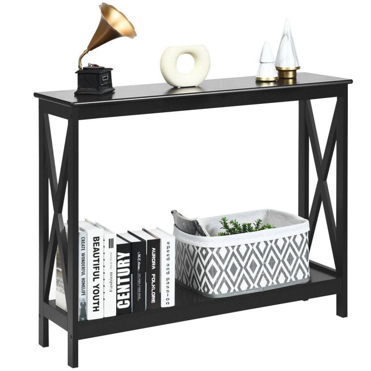 2 - Tier Console X - Design Sofa Side Accent Table by Yeah Depot - Comfortable Living Decor