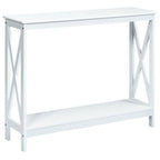 2 - Tier Console X - Design Sofa Side Accent Table by Yeah Depot - Comfortable Living Decor