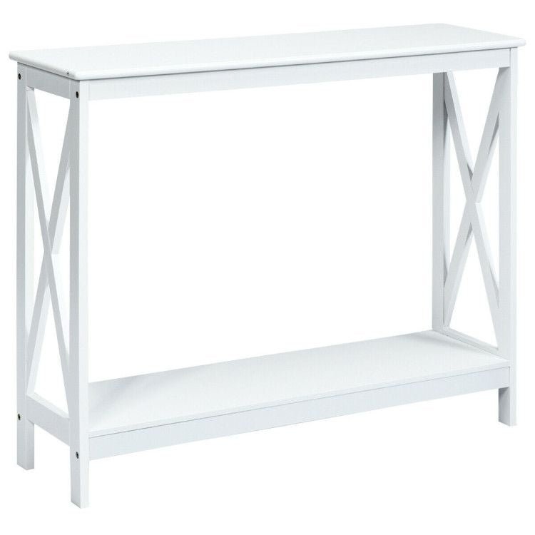 2 - Tier Console X - Design Sofa Side Accent Table by Yeah Depot - Comfortable Living Decor