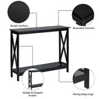 2 - Tier Console X - Design Sofa Side Accent Table by Yeah Depot - Comfortable Living Decor