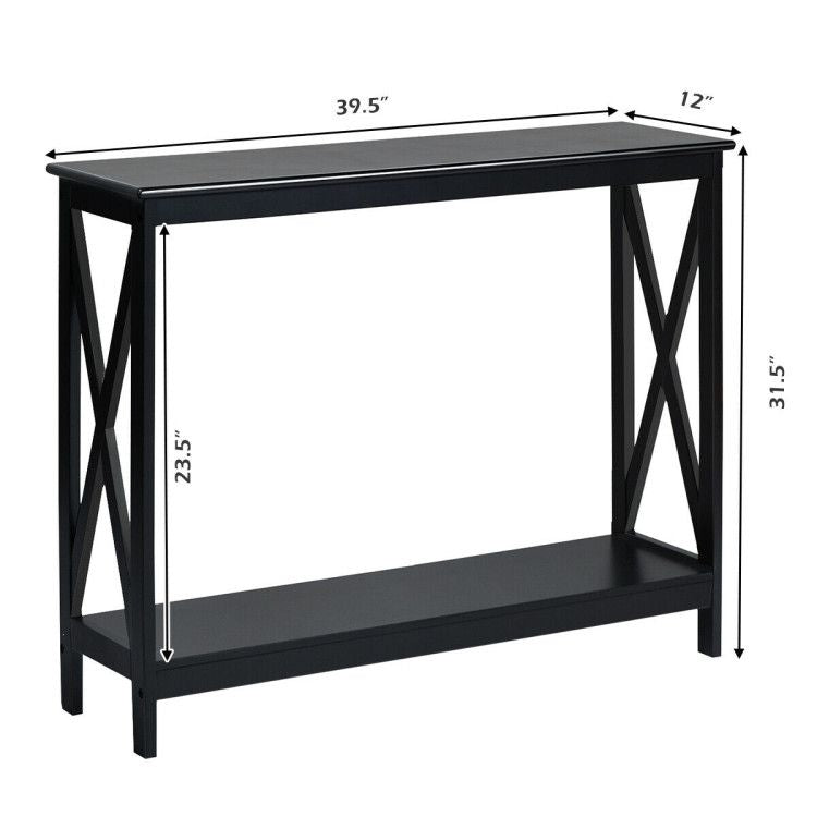 2 - Tier Console X - Design Sofa Side Accent Table by Yeah Depot - Comfortable Living Decor