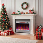 23 Inch 1500W Recessed Electric Fireplace Insert with Remote Control - Comfortable Living Decor