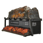 23 Inch Electric Fireplace Log Heater with Crackling Sound Timer Remote - Comfortable Living Decor