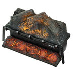 23 Inch Electric Fireplace Log Heater with Crackling Sound Timer Remote - Comfortable Living Decor