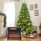 24 inch three sided glass electric fireplace with feet - Comfortable Living Decor