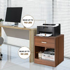 2pc Modern Nightstands w/ Storage Drawer by Rema Home - Comfortable Living Decor