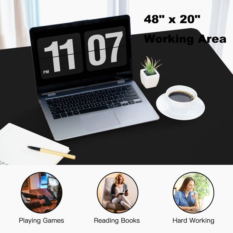 3 - Drawer Home Office Study Computer Desk with Spacious Desktop - Comfortable Living Decor