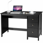 3 - Drawer Home Office Study Computer Desk with Spacious Desktop - Comfortable Living Decor