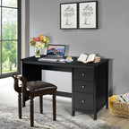 3 - Drawer Home Office Study Computer Desk with Spacious Desktop - Comfortable Living Decor