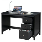 3 - Drawer Home Office Study Computer Desk with Spacious Desktop - Comfortable Living Decor