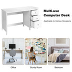 3 - Drawer Home Office Study Computer Desk with Spacious Desktop - Comfortable Living Decor