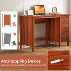 3 - Drawer Home Office Study Computer Desk with Spacious Desktop - Comfortable Living Decor
