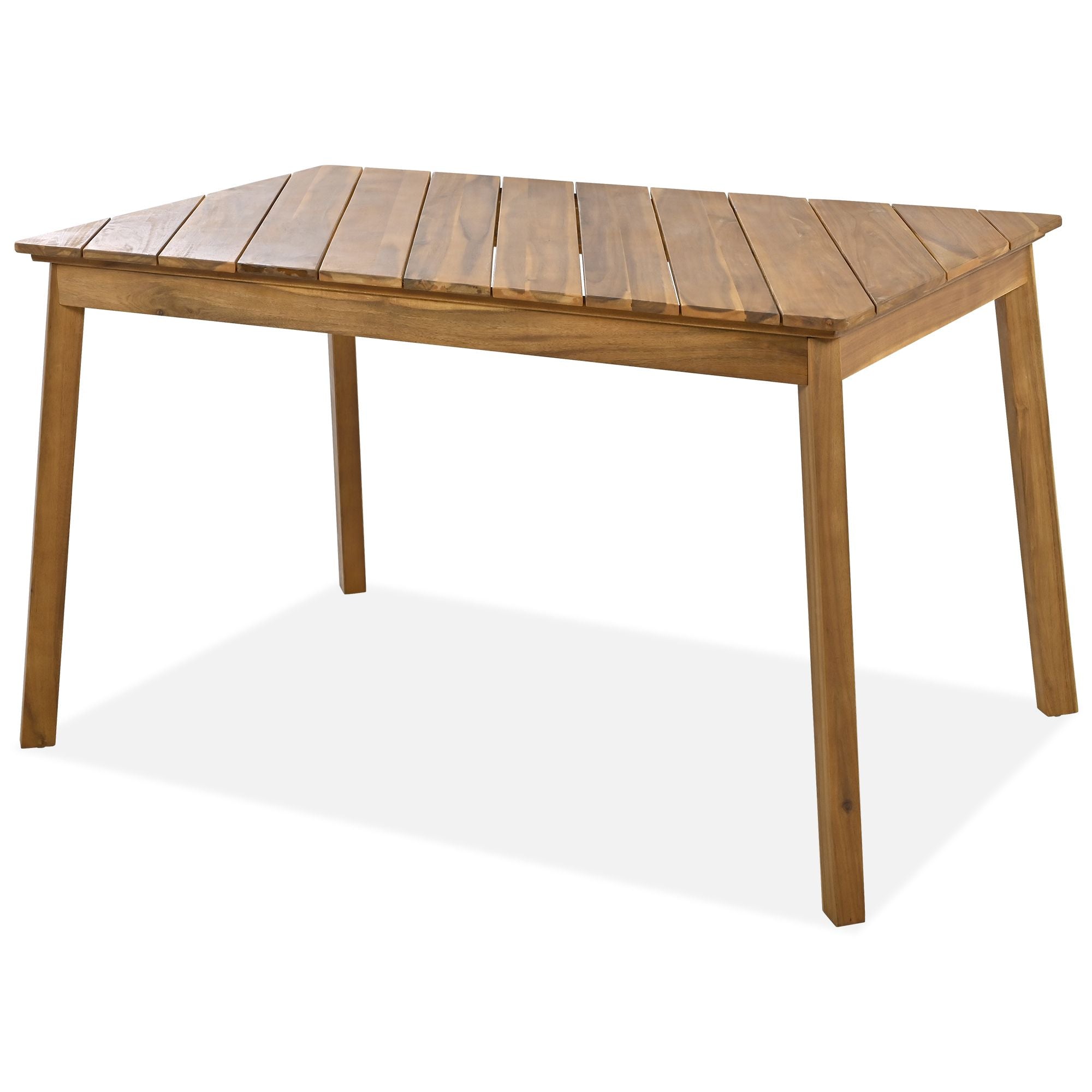3 Pieces Acacia Wood Table Bench Dining Set For Outdoor & Indoor Furniture With 2 Benches, Picnic Beer Table for Patio, Porch, Garden, Poolside - Comfortable Living Decor