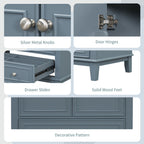 30" Bathroom Vanity with Sink Combo, Multi - functional Bathroom Cabinet with Doors and Drawer, Solid Frame and MDF Board - Comfortable Living Decor