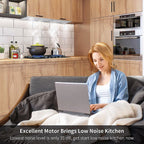36 inch Built - In/Insert Range Hood 800CFM Kitchen Stove Vent 3 - Speed w/LEDs - Comfortable Living Decor