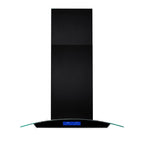 36 inch Stainless Steel Island Mount Range Hood 900CFM Tempered Glass w/LED Lights - Comfortable Living Decor