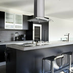 36 inch Stainless Steel Island Mount Range Hood 900CFM Tempered Glass w/LED Lights - Comfortable Living Decor