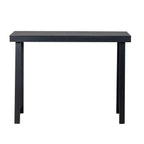 43.3 Inch Solid Wood Console Table for Entryway, Sofa Table Narrow Entryway Table for Hallway, Behind The Couch, Living Room, Foyer, Black - Comfortable Living Decor