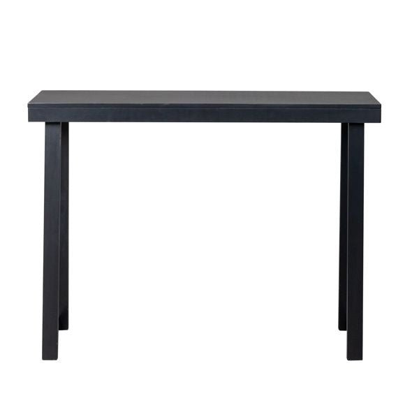 43.3 Inch Solid Wood Console Table for Entryway, Sofa Table Narrow Entryway Table for Hallway, Behind The Couch, Living Room, Foyer, Black - Comfortable Living Decor