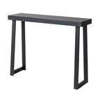 43.3 Inch Solid Wood Console Table for Entryway, Sofa Table Narrow Entryway Table for Hallway, Behind The Couch, Living Room, Foyer, Black - Comfortable Living Decor