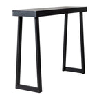 43.3 Inch Solid Wood Console Table for Entryway, Sofa Table Narrow Entryway Table for Hallway, Behind The Couch, Living Room, Foyer, Black - Comfortable Living Decor