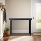 43.3 Inch Solid Wood Console Table for Entryway, Sofa Table Narrow Entryway Table for Hallway, Behind The Couch, Living Room, Foyer, Black - Comfortable Living Decor