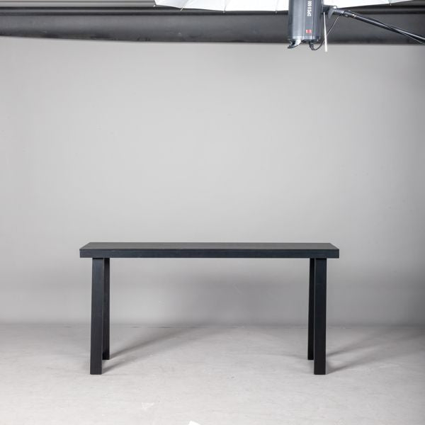 43.3 Inch Solid Wood Console Table for Entryway, Sofa Table Narrow Entryway Table for Hallway, Behind The Couch, Living Room, Foyer, Black - Comfortable Living Decor
