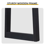 43.3 Inch Solid Wood Console Table for Entryway, Sofa Table Narrow Entryway Table for Hallway, Behind The Couch, Living Room, Foyer, Black - Comfortable Living Decor