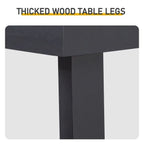 43.3 Inch Solid Wood Console Table for Entryway, Sofa Table Narrow Entryway Table for Hallway, Behind The Couch, Living Room, Foyer, Black - Comfortable Living Decor