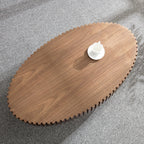 43.7" Ellipse Drum Cocktail Table by Hooya - Comfortable Living Decor