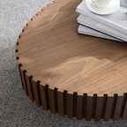 43.7" Ellipse Drum Cocktail Table by Hooya - Comfortable Living Decor