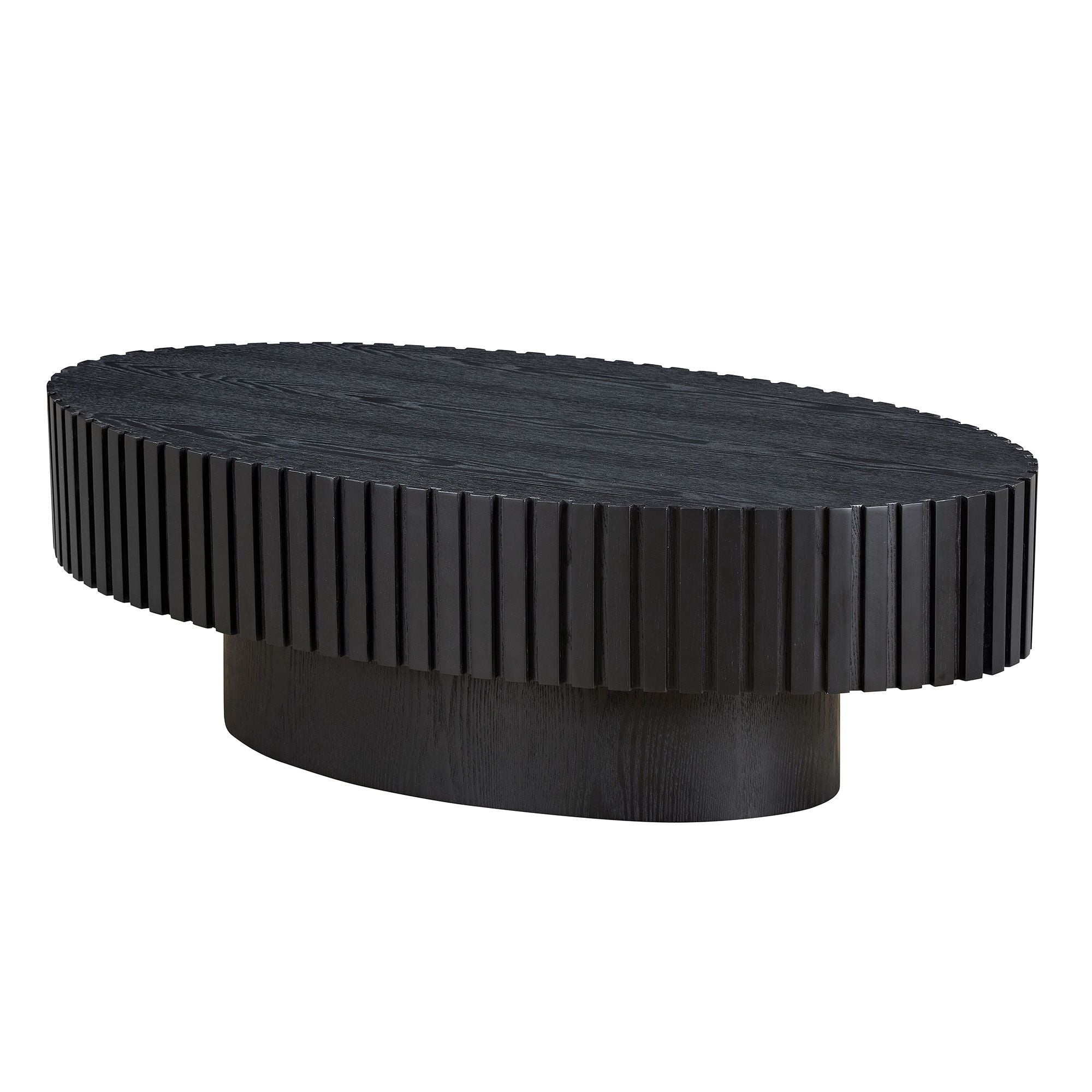 43.7" Ellipse Drum Cocktail Table by Hooya - Comfortable Living Decor