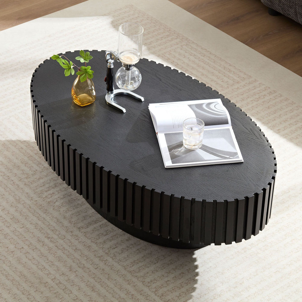 43.7" Ellipse Drum Cocktail Table by Hooya - Comfortable Living Decor