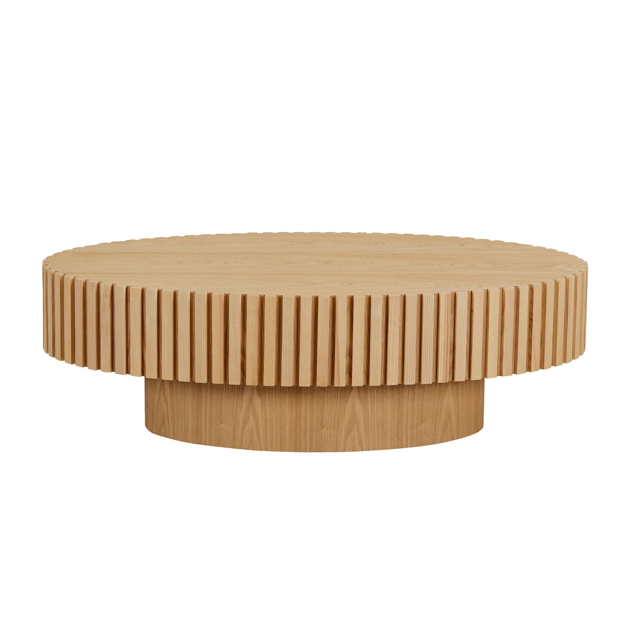 43.7" Ellipse Drum Cocktail Table by Hooya - Comfortable Living Decor
