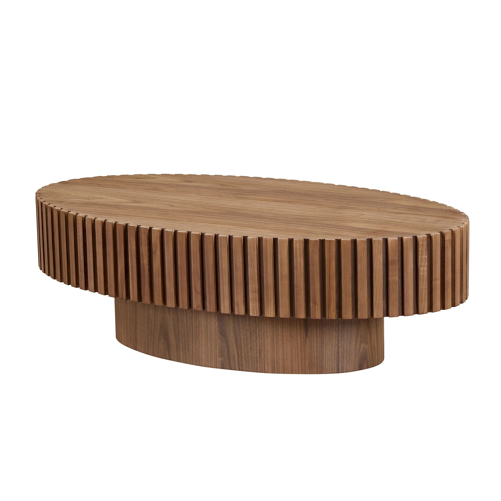 43.7" Ellipse Drum Cocktail Table by Hooya - Comfortable Living Decor