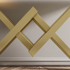 47.2" Narrow Rectangle White Console Table with Wooden Top and Gold Metal Base - Comfortable Living Decor