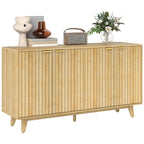 55" Fluted Sideboard Buffet Cabinet by Homcom - Comfortable Living Decor