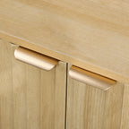 55" Fluted Sideboard Buffet Cabinet by Homcom - Comfortable Living Decor