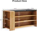 55" Kitchen Island Wood Kitchen Vintage Brown - Comfortable Living Decor