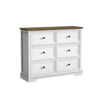 6 DrawersTall Dresser for Bedroom Vertical Storage Tower Wood Top Closets - Comfortable Living Decor